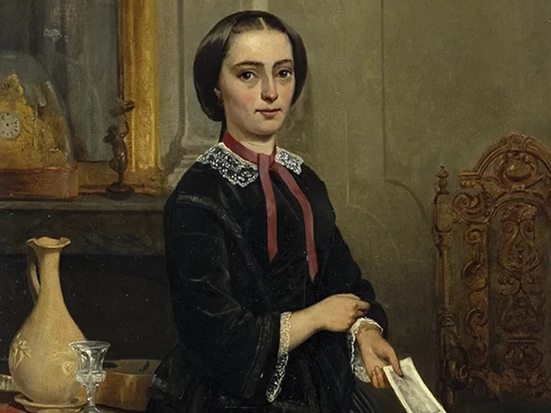 1830-Jan Hindrik Kiewiet de Jonge - Ritratto di Hilligje Diephuis